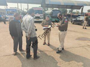 Neemuch Traffic Police Bus Checking