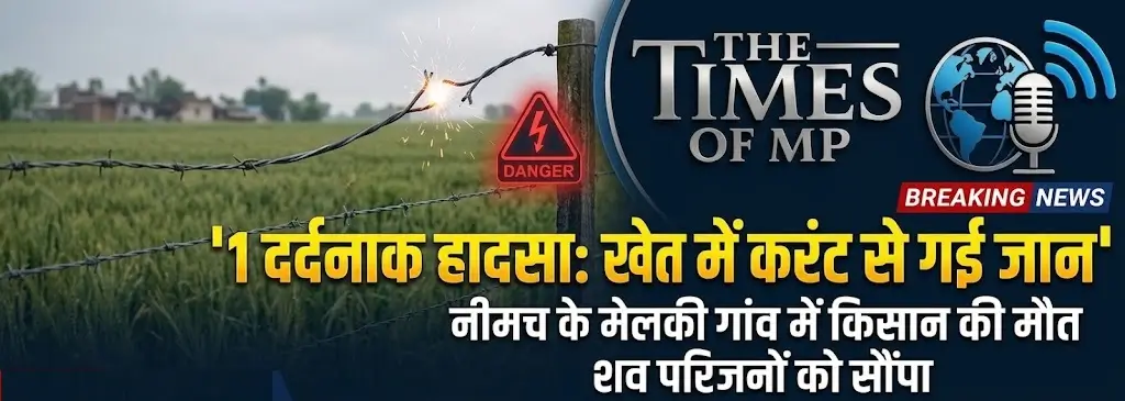 किसान की करंट लगने से मौत