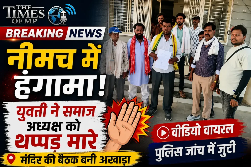 अध्यक्ष को थप्पड़ मारा