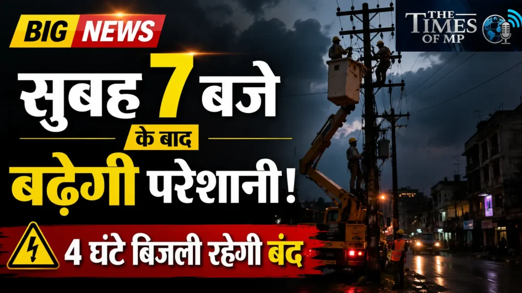 सोमवार सुबह बिजली कटौती अलर्ट