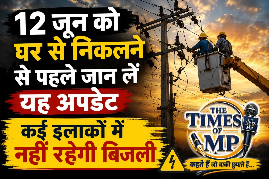 12 जून बिजली कटौती के कारण जीरन और नीमच क्षेत्र में बिजली सप्लाई प्रभावित होने का सांकेतिक दृश्य।
