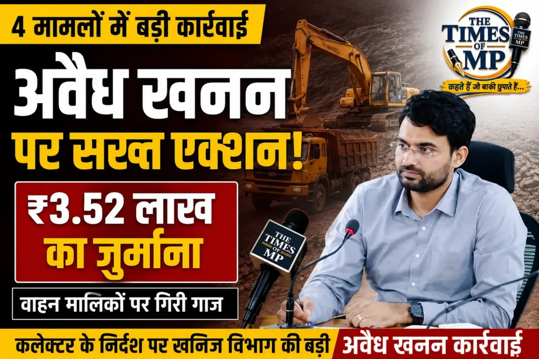 अवैध खनन कार्रवाई अवैध खनन कार्रवाई